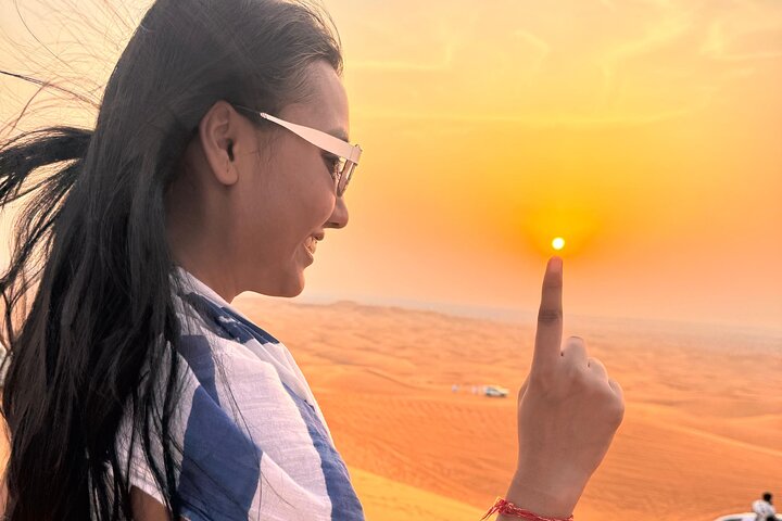 Evening Desert Safari Dubai with Camel Ride & BBQ dinner