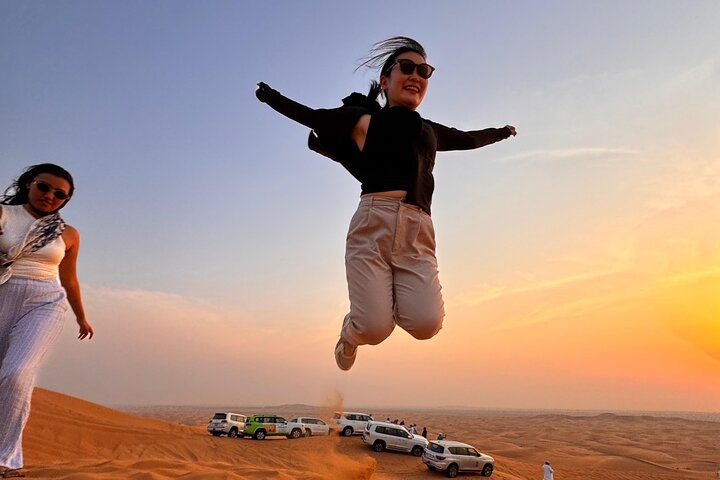 Evening Desert Safari Dubai with Camel Ride & BBQ dinner