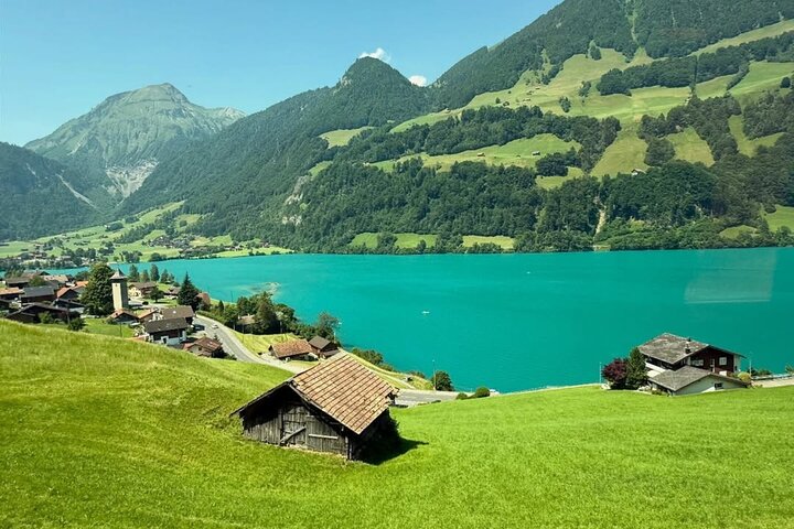 From Basel: Swiss Alps, Lauterbrunnen, Beatus Caves Small Group