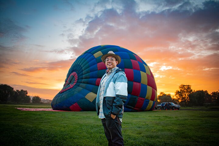 Balloon flight + pick up in CDMX + Breakfast in Cave + Pyramids