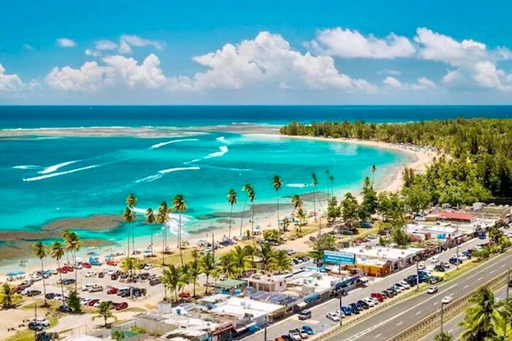 3 Tours in 1 Day Old San Juan Rainforest and Beach with Transport