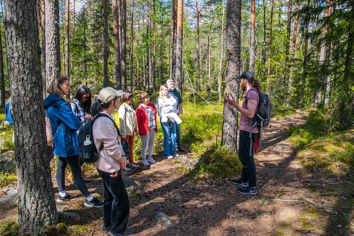 Helsinki: Nuuksio National park hiking with campfire lunch