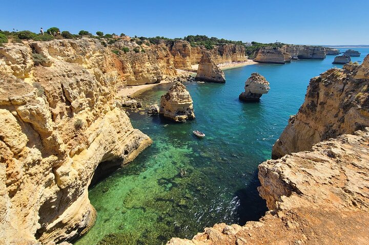 From Faro: Benagil Cave, Marinha & Carvoeiro [Full-Day Tour]