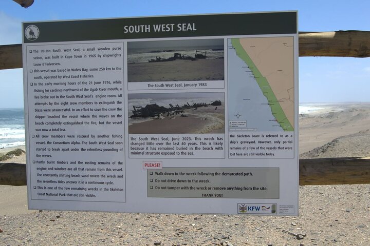 Skeleton Coast Park, and Ship Wrecks Old Oil Rigg, Diamond Field