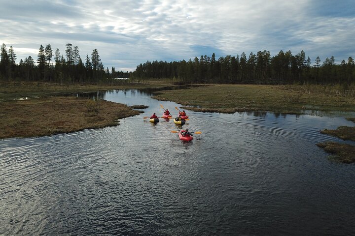 Family Packraft tour in Sälen