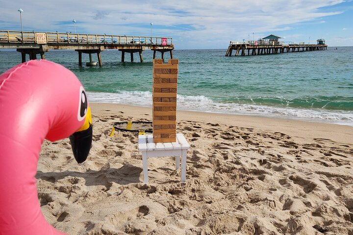 Beach Chair Rental Service with Cabana and JBL Speaker and more