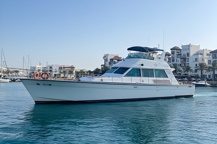 Agadir Yacht Cruise with Swimming Fishing and Lunch on Sitatunga