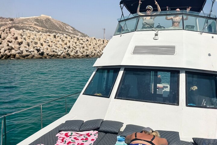 Agadir Yacht Cruise with Swimming Fishing and Lunch on Sitatunga