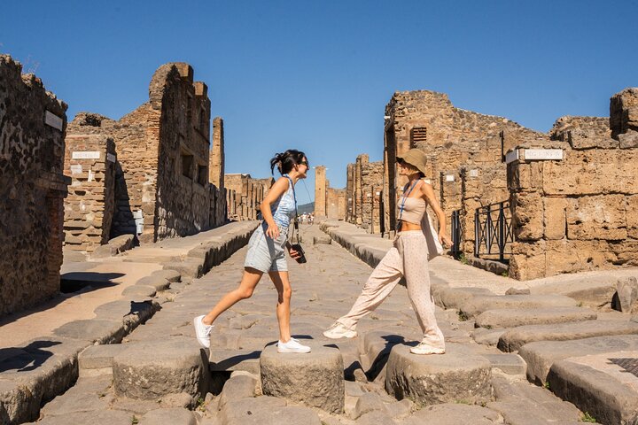 Premium Minivan Trip from Rome: Pompeii Tour & Lunch in Sorrento