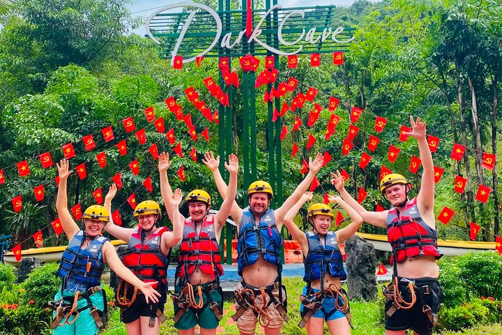 Zipline Dark Cave and Phong Nha Cave Explorer’s Day Tour