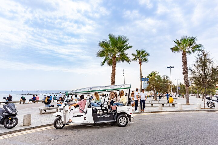 Tour Welcome to Barcelona in Eco Tuk Tuk Private with Local Guide