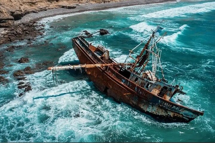 Explore rosarito & cove/ secret places grounded boat