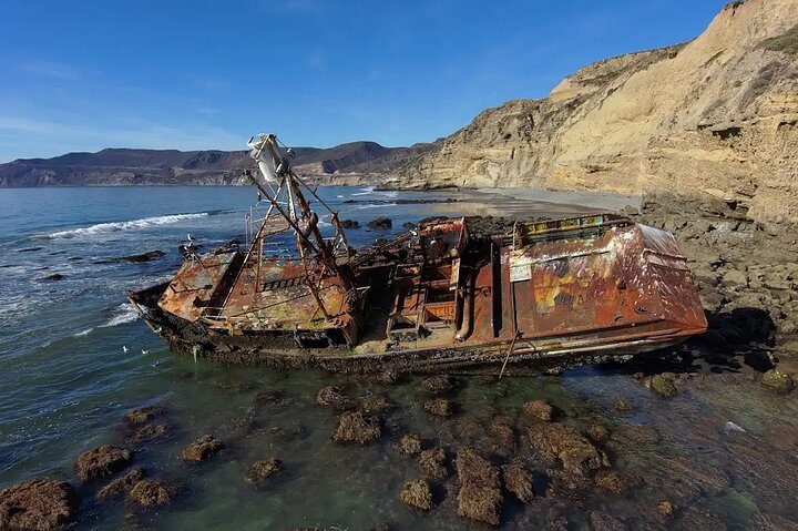 Explore rosarito & cove/ secret places grounded boat