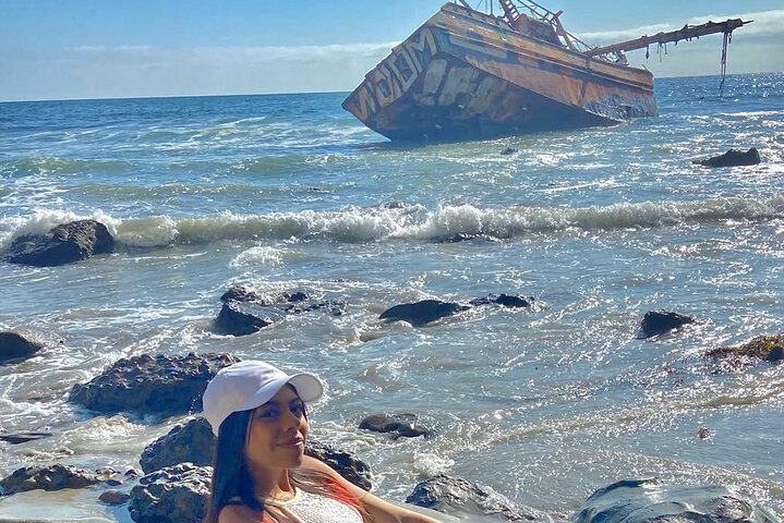 Explore rosarito & cove/ secret places grounded boat