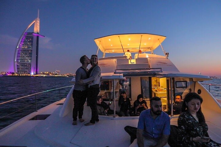 Dubai Marina Luxury Yacht Tour with Optional Breakfast or BBQ