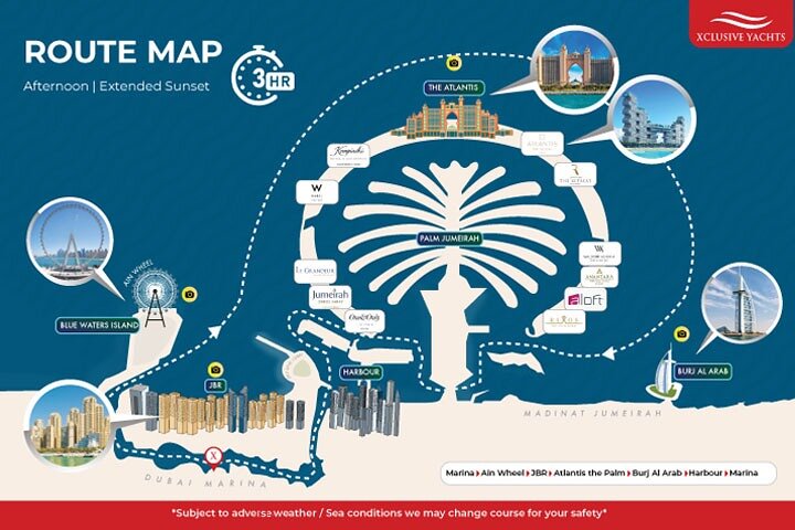 Dubai Marina Luxury Yacht Tour with Optional Breakfast or BBQ