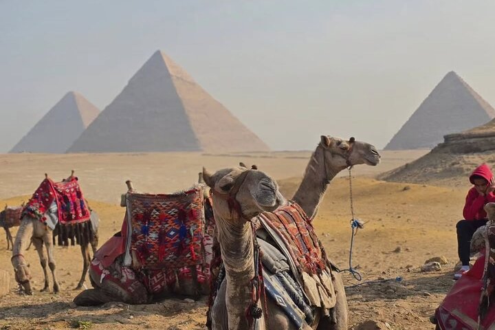 Pyramids, Sphinx & Grand Egyptian Museum , Nile Felucca OR Bazaar