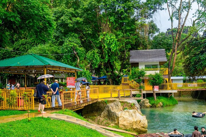 Vang Vieng:Zipline, Cave Tube, Trek,Longtail Boat, lagoon 2
