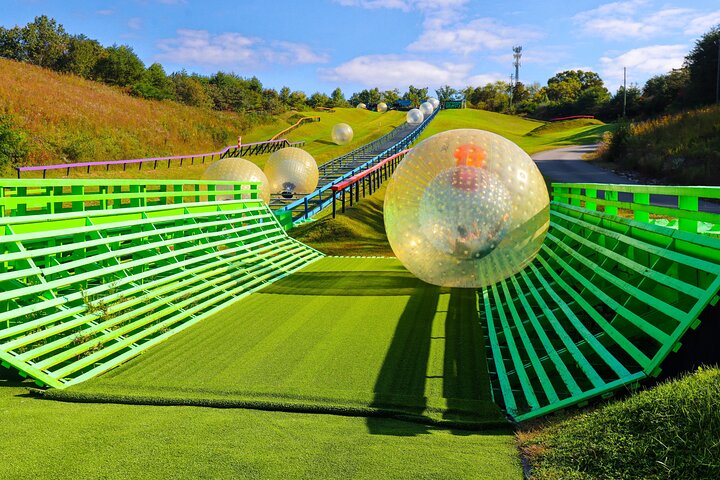 Outdoor Gravity Park Zorbing Admission Ticket in Pigeon Forge
