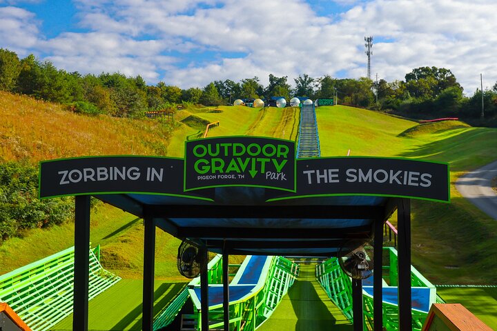 Outdoor Gravity Park Zorbing Admission Ticket in Pigeon Forge