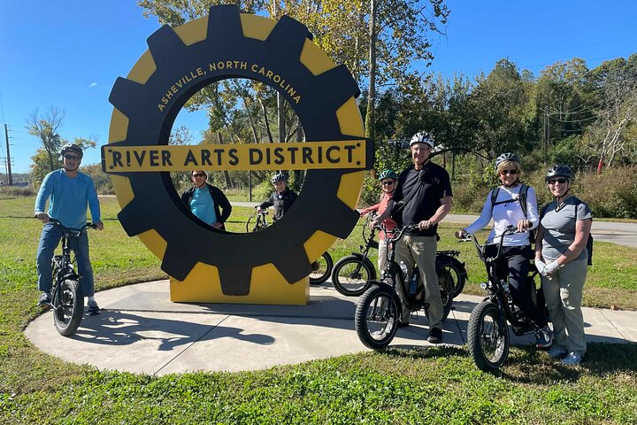 Guided Asheville E-bike Tour of River Arts, Mountains and Murals