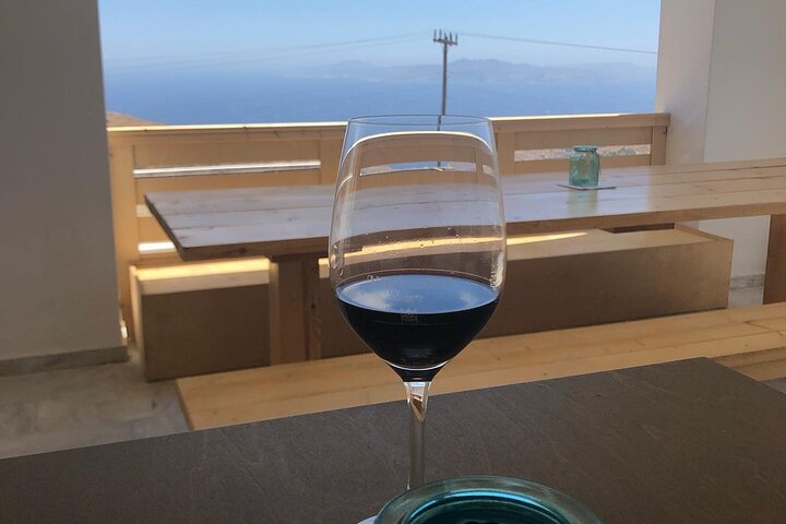 Wine Tasting in Tinos: Sea-View Terrace Tour & Sommelier Guide