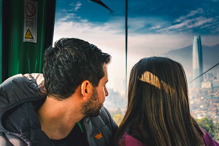 Cable Car, Funicular and Sightseeing Bus in Santiago one day
