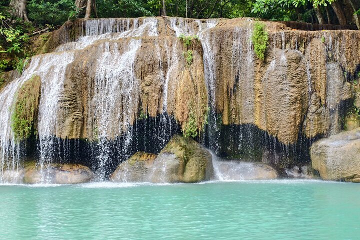 Full Day Kanchanaburi Erawan Waterfall and Historical Sites Tour