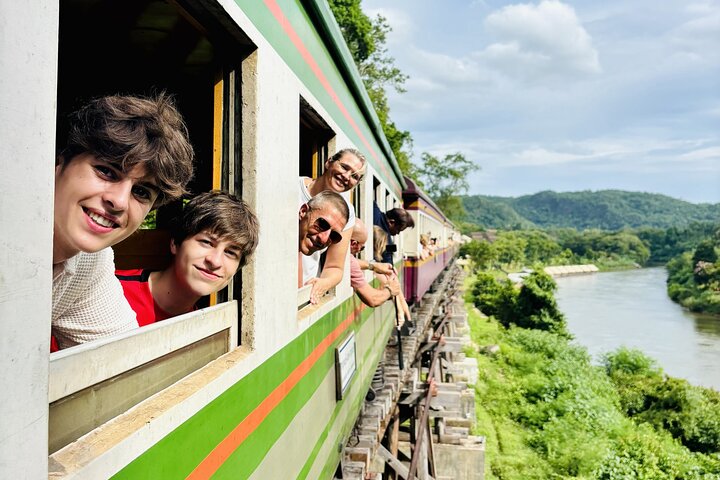 Full Day Kanchanaburi Erawan Waterfall and Historical Sites Tour