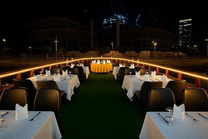 Luxury Dhow Dinner Cruise at Dubai Marina with Buffet and Shows