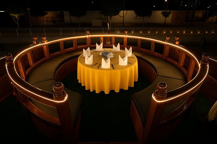 Luxury Dhow Dinner Cruise at Dubai Marina with Buffet and Shows