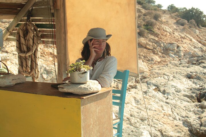 Naxos: Shared Traditional Boat Trip to Rina Cave from Panermos.