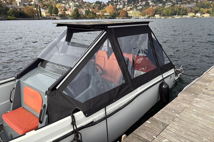 Lake Como Boat tour share with PROSECCO