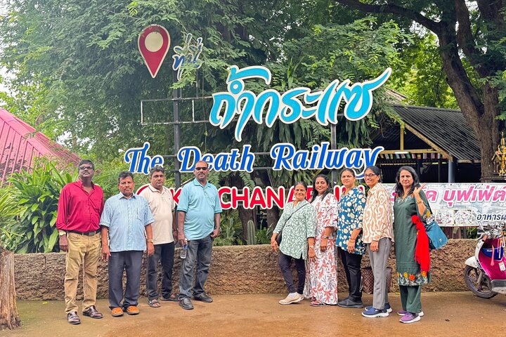 Kanchanaburi Erawan Waterfall and Train Along Death Railway Tour