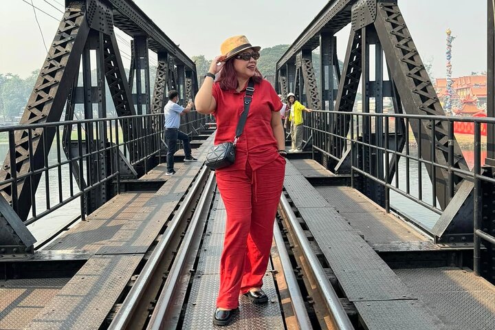 Kanchanaburi Erawan Waterfall and Train Along Death Railway Tour