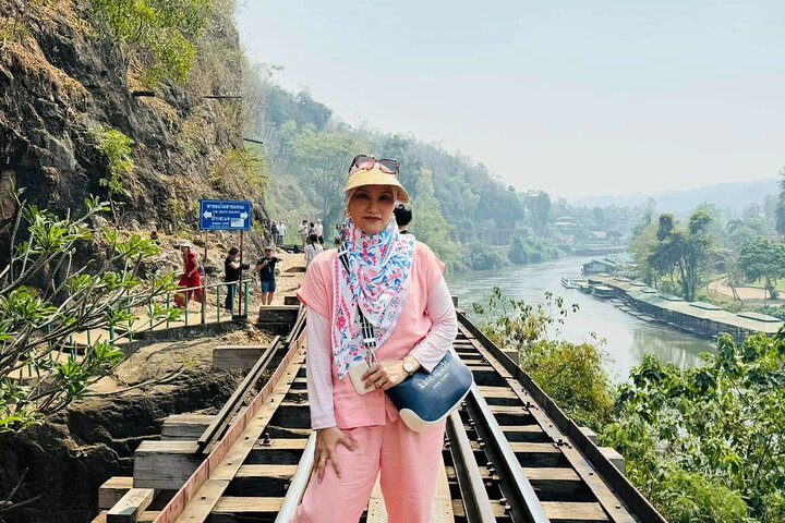 Kanchanaburi Erawan Waterfall and Train Along Death Railway Tour