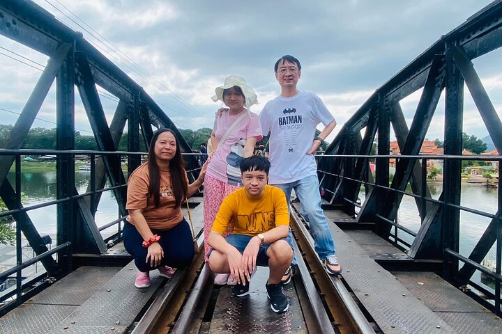 Kanchanaburi Erawan Waterfall and Train Along Death Railway Tour