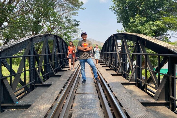 Kanchanaburi Erawan Waterfall and Train Along Death Railway Tour