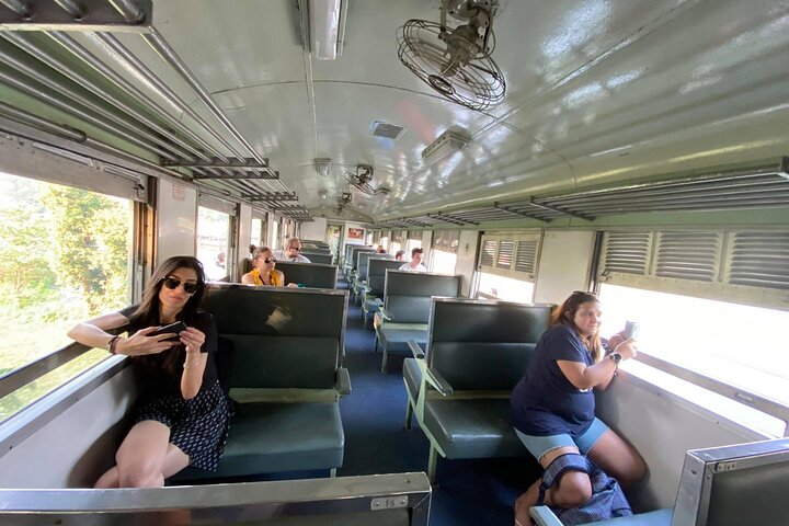 Kanchanaburi Erawan Waterfall and Train Along Death Railway Tour