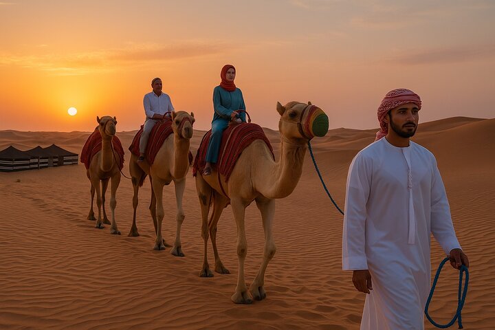 VIP Red Dune Safari with 4x4 Pick/Drop,CamelRide,BBQ Dinner,Shows