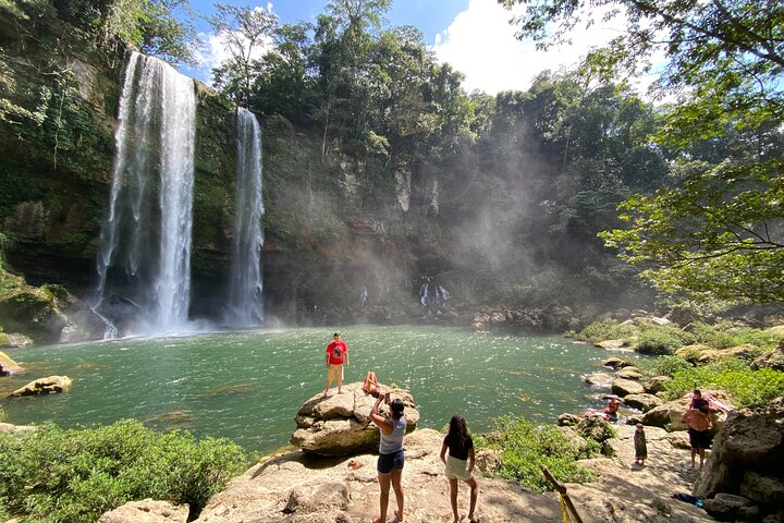 Waterfalls Agua Azul and Misol-ha