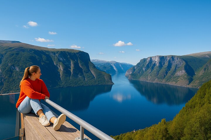 Bergen: UNESCO NærøyFjord Cruise, Flåm & Stegastein - Incl. Lunch