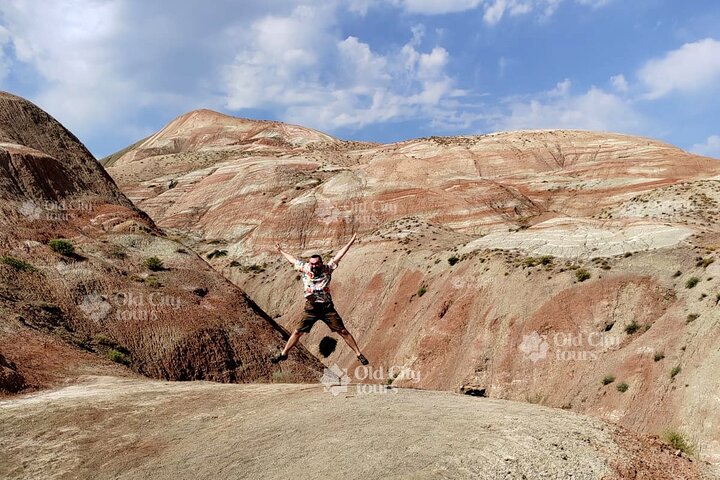 Candy Mountains, Pink Lake, Besh Barmag Dag, Bibiheybat Mosque