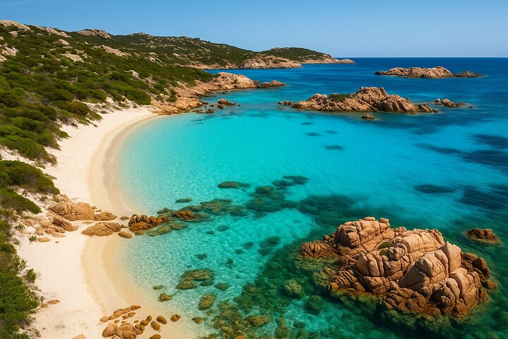 Olbia : Magdalene Archipelago Boat Tour + transfer included