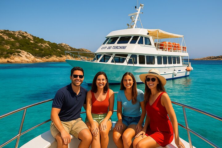 Olbia : Magdalene Archipelago Boat Tour + transfer included