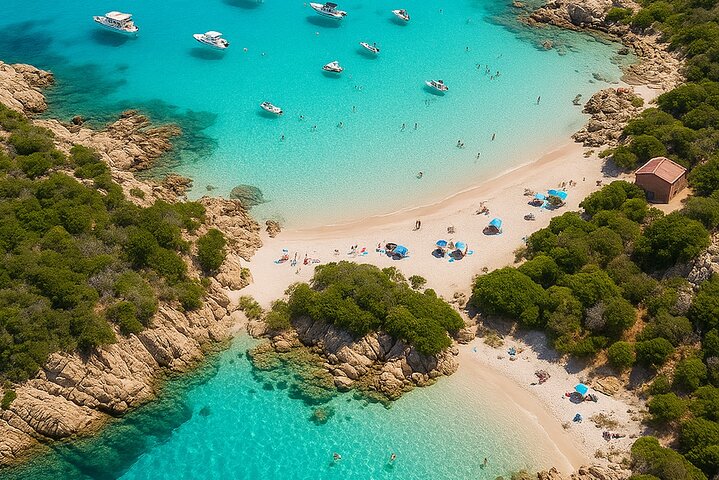Olbia : Magdalene Archipelago Boat Tour + transfer included