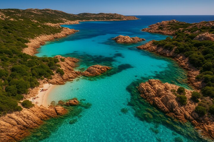 Olbia : Magdalene Archipelago Boat Tour + transfer included