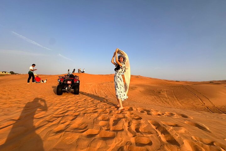 Evening Desert Safari Dubai with Camel Ride & BBQ dinner