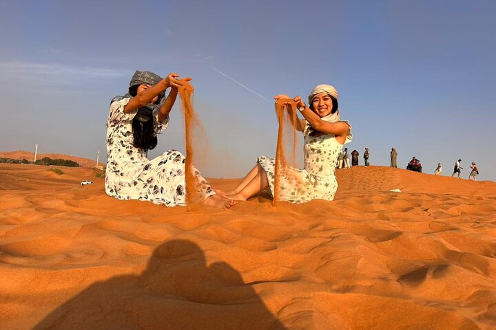 Vip Desert Safari Dubai with Home Pickup-Camel Ride-Dinner&Shows