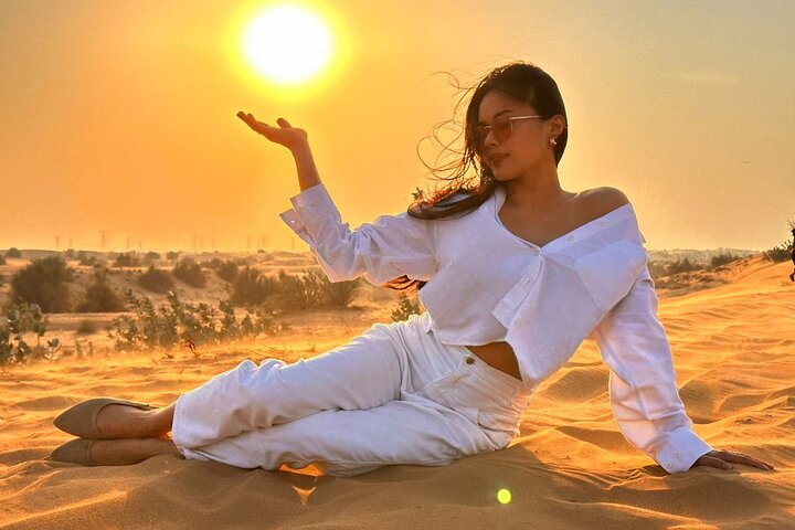 Evening Desert Safari Dubai with Camel Ride & BBQ dinner